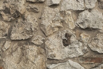 Historic wall of limestone