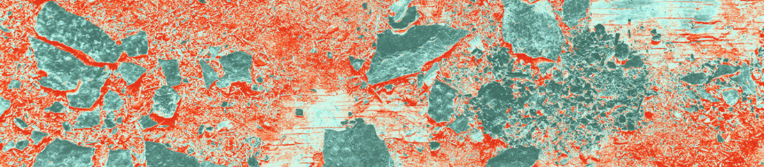 abstract red, orange, celadon and aquamarine colors background for design