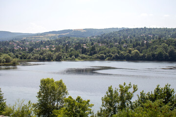 Summer view of Pancharevo lake, Bulgaria