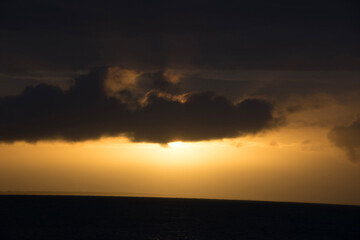 sunset in the mountains