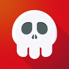 Skull illustration of  halloween