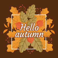 hello autumn background