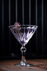 Boozy Refreshing Sweet Violet Aviation Cocktail with Gin and Violette Liquor