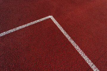 Laufbahn auf Sportplatz