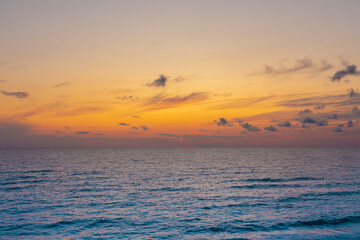 Beautiful sunset on the beach