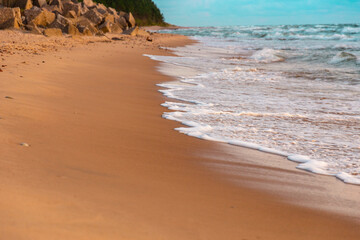 Beautiful seaside with sandy beach
