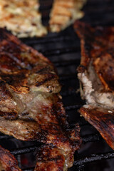 meat on the grill