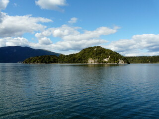 Mountains on the horizon in New Zealand