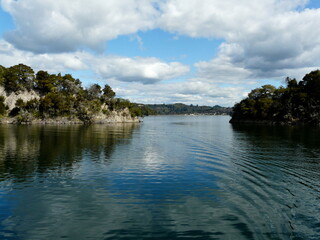 Mountains on the horizon in New Zealand