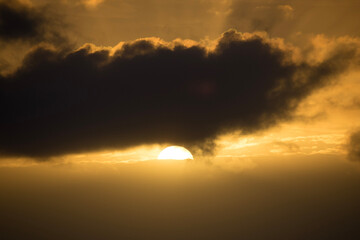 sunset in the clouds