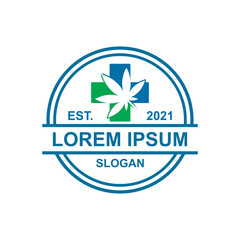 cannabis logo , medical logo vector