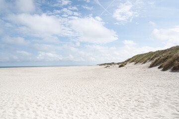 sand beach and blue sky