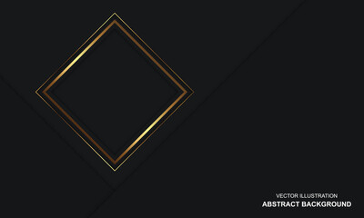 Modern abstract background black and golden luxury