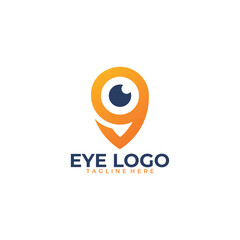 vision logo eye icon app illustration