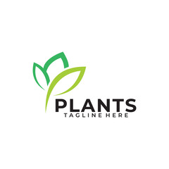 Plants logo icon vector illustration