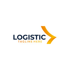 Logistic logo design icon vector