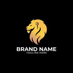 lion logo design icon vector
