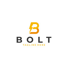 Bolt lightning logo icon vector