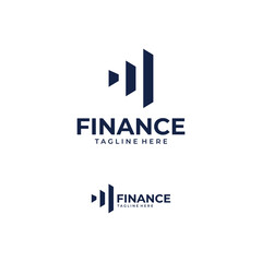 finance stats logo icon vector