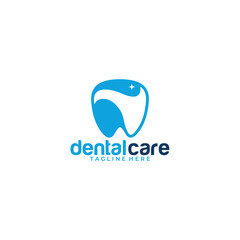 Dental care logo icon vector