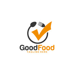 good food logo icon vector