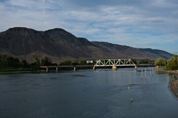 Train Bridge over the river