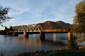 Train Bridge over the river