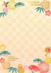 Japanese traditional background for new year