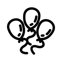 Obraz premium balloon icon or logo isolated sign symbol vector illustration - high quality black style vector icons 