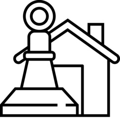 Mortgage icon. Banking concept icon style