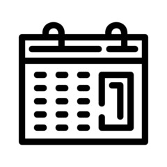 calendar icon or logo isolated sign symbol vector illustration - high quality black style vector icons

