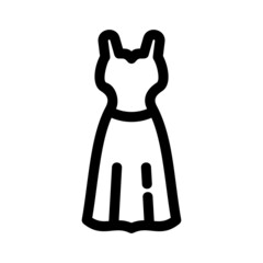 dress icon or logo isolated sign symbol vector illustration - high quality black style vector icons
