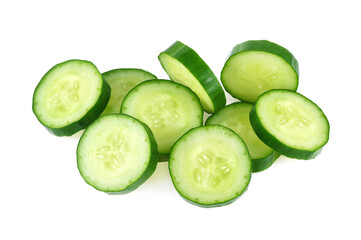 Japanese cucumber isolated on white background