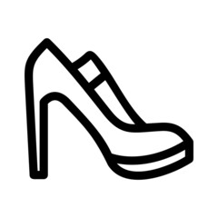 high heels icon or logo isolated sign symbol vector illustration - high quality black style vector icons
