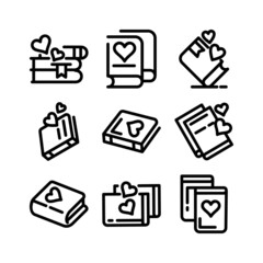 love book icon or logo isolated sign symbol vector illustration - high quality black style vector icons
