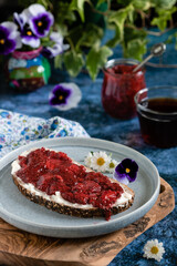 Toast with jam 