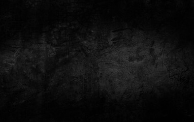 Black wall texture rough background dark concrete floor or old grunge background with black