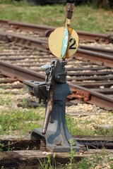 Rail Switch, Alberta Railway Museum, Edmonton, Alberta