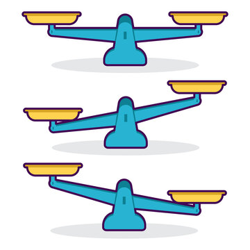 Scales icon. Scales Vector stock illustration