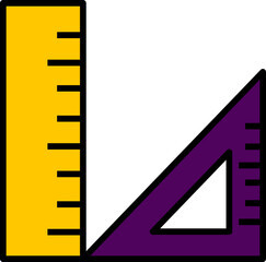 Scale icon. School concept icon style