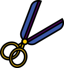 Scissors icon. School concept icon style