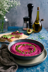 Beet hummus