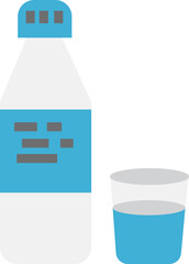 Drinking water icon. Food and drink concept icon style