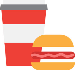 Fast food icon. Food and drink concept icon style