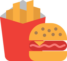 Fast food icon. Food and drink concept icon style