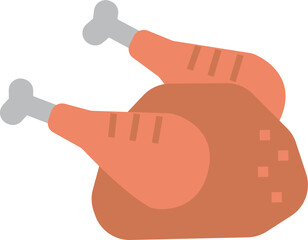 Food turkey icon. Food and drink concept icon style