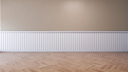 Empty room with Wall Background. 3D illustration, 3D rendering	