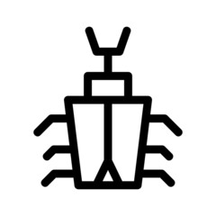 bug icon or logo isolated sign symbol vector illustration - high quality black style vector icons
