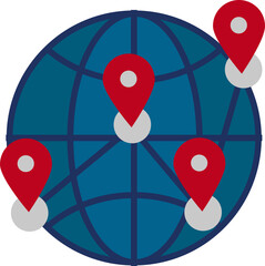 Location icon. Business concept icon style