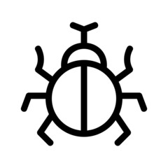 bug icon or logo isolated sign symbol vector illustration - high quality black style vector icons
